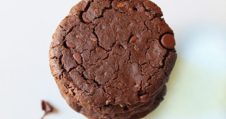 Double Chocolate Chunk Cookies – Grain/Dairy/Refined Sugar FREE