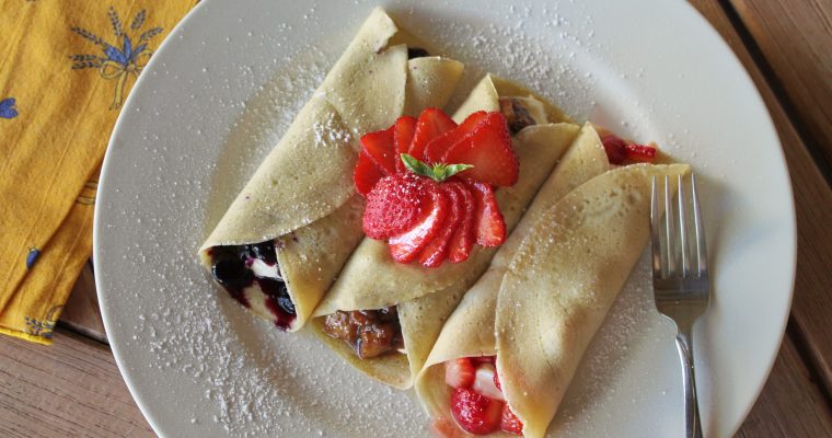 Grain Free Dessert and Breakfast Crepes